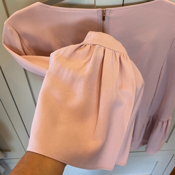 Tibi Crepe Bell Sleeve Blouse | 0 - Picture 5 of 7